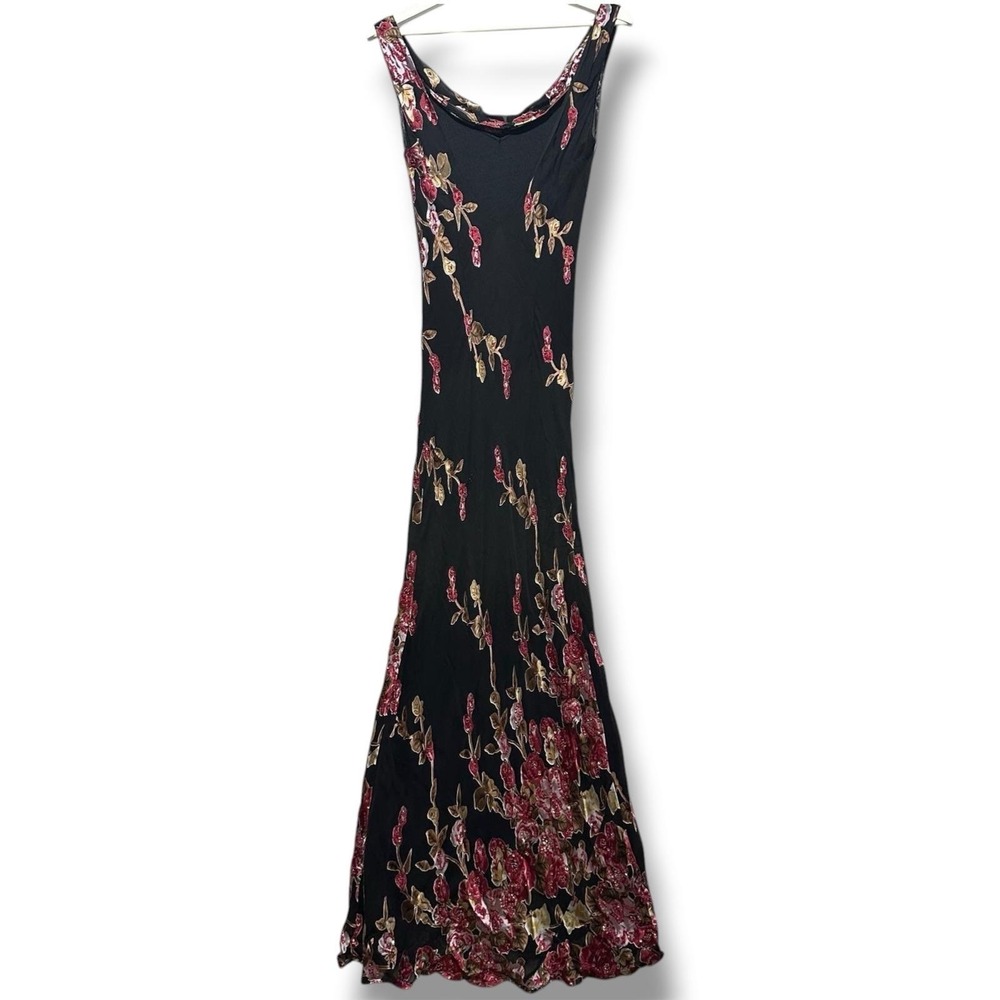 VTG Sue Wong Nocturne Gown Womens 10 Silk Blend Intricate Floral Beads & Sequins - Picture 3 of 14